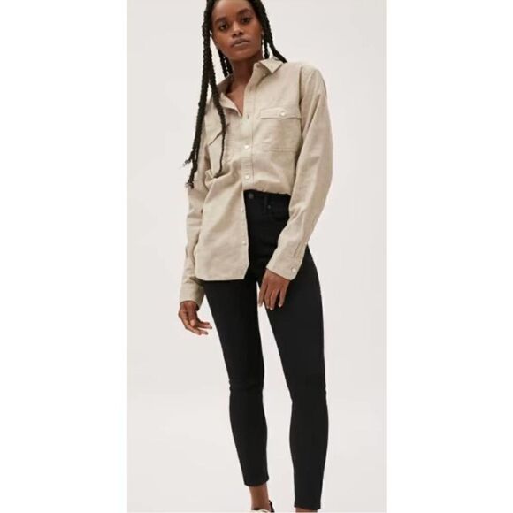 Everlane High Rise Skinny Ankle Denim Jeans Black 30 - Picture 1 of 7